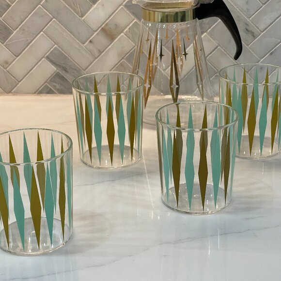 Retro Atomic Diamond Tumblers (set of 4) - Picture 8 of 13